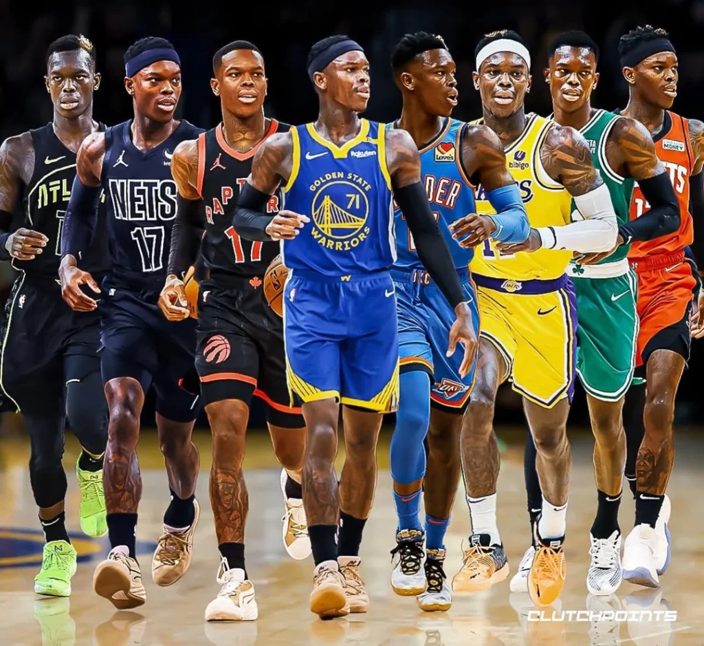 Trải qua 4 mùa giải, Schroder đã thi đấu cho 8 đội bóng