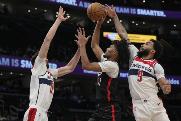Shaedon Sharpe đã thi đấu xuất sắc khi làm khách trên sân của Wizards